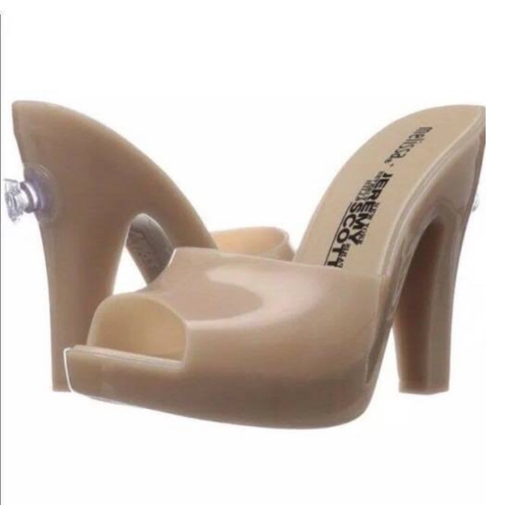 Jeremy Scott Melissa blow up inflatable heels nude